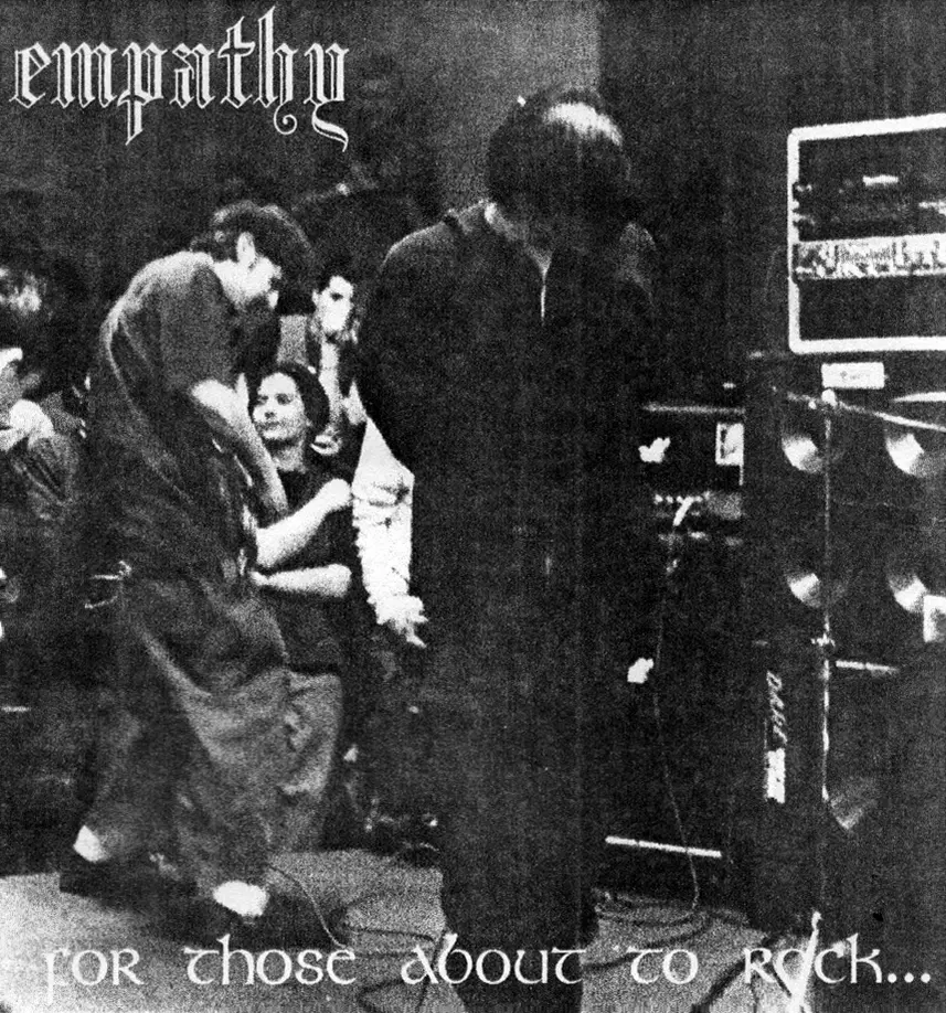 Empathy featured in Plague fanzine, issue no. 2 (August 1995). Photo courtesy of Micheal Haggerty