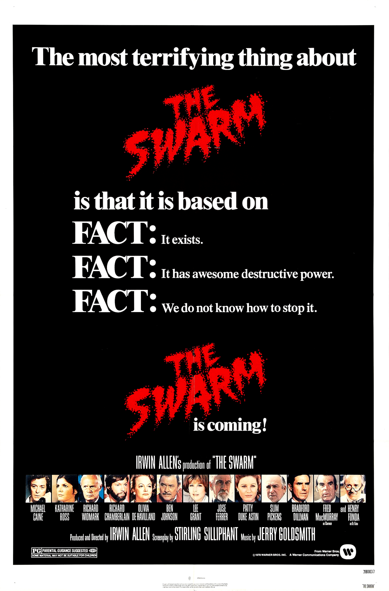 "The Swarm" film poster, 1978.