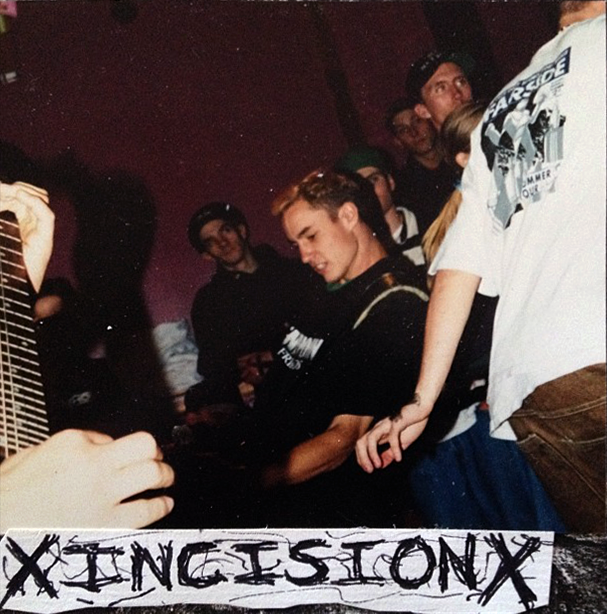 Incision performing at House for Zak, circa 1993. Taken from the 1995 fanzine SunBlister. Photo courtesy of Chris Logan.