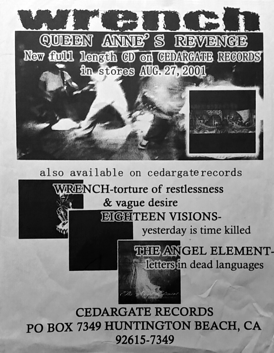 Cedargate Records ad, circa 2001. Photo courtesy of Zac Phelps.