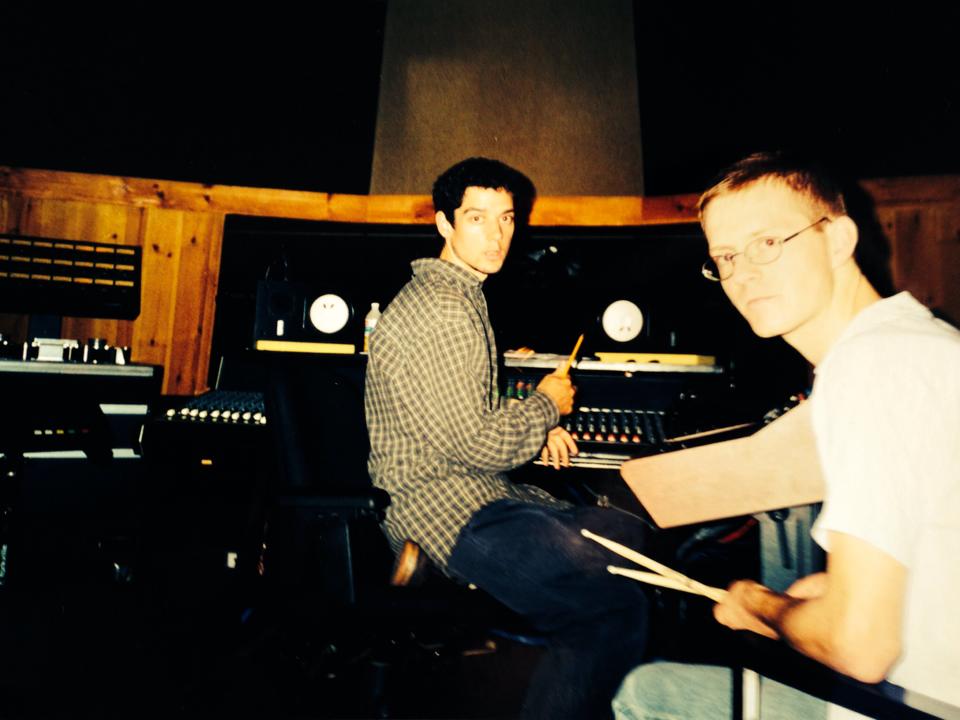 Jon Drew and Al Biddle at Signal 2 Noise Studio, January 1998